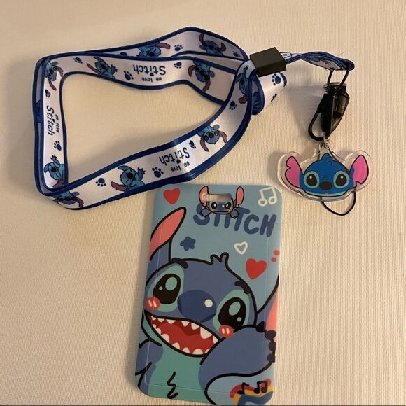 Accessories - Stitch Lanyard & ID Holder NWT